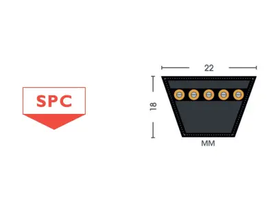 365093_SPC NARROW WRAPPED V-BELTS